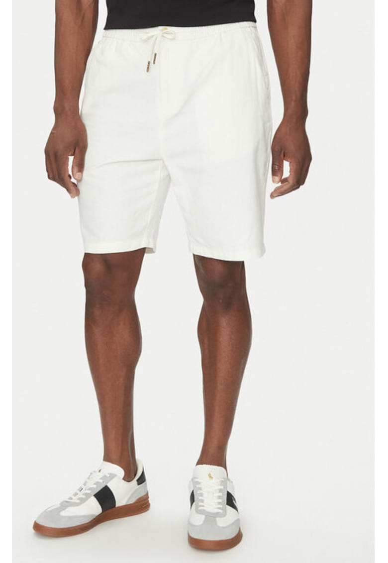 Oferte la Pantaloni scurti barbati -  305342409 - Bumbac/In - Bej - Bej