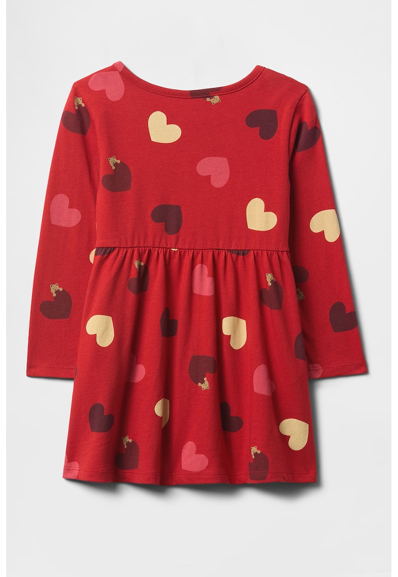 Oferte la Rochie cu imprimeu cu inimi - Rosu/Galben/Roz