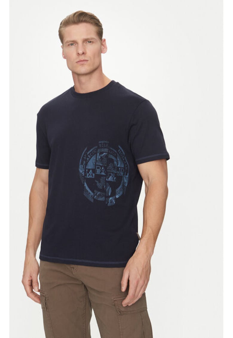 Tricou barbati -  305102492 - Bumbac - Albastru - Albastru