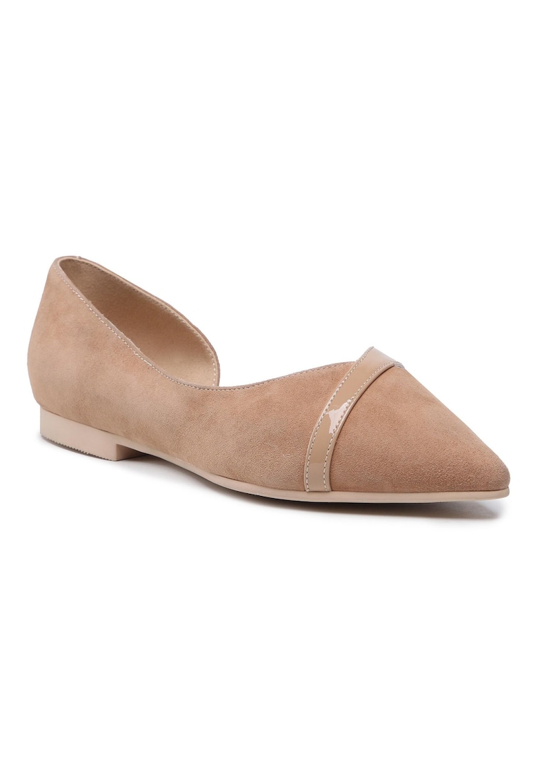 Oferte la Balerini dama -  302095483 - Piele naturala - Bej - Bej