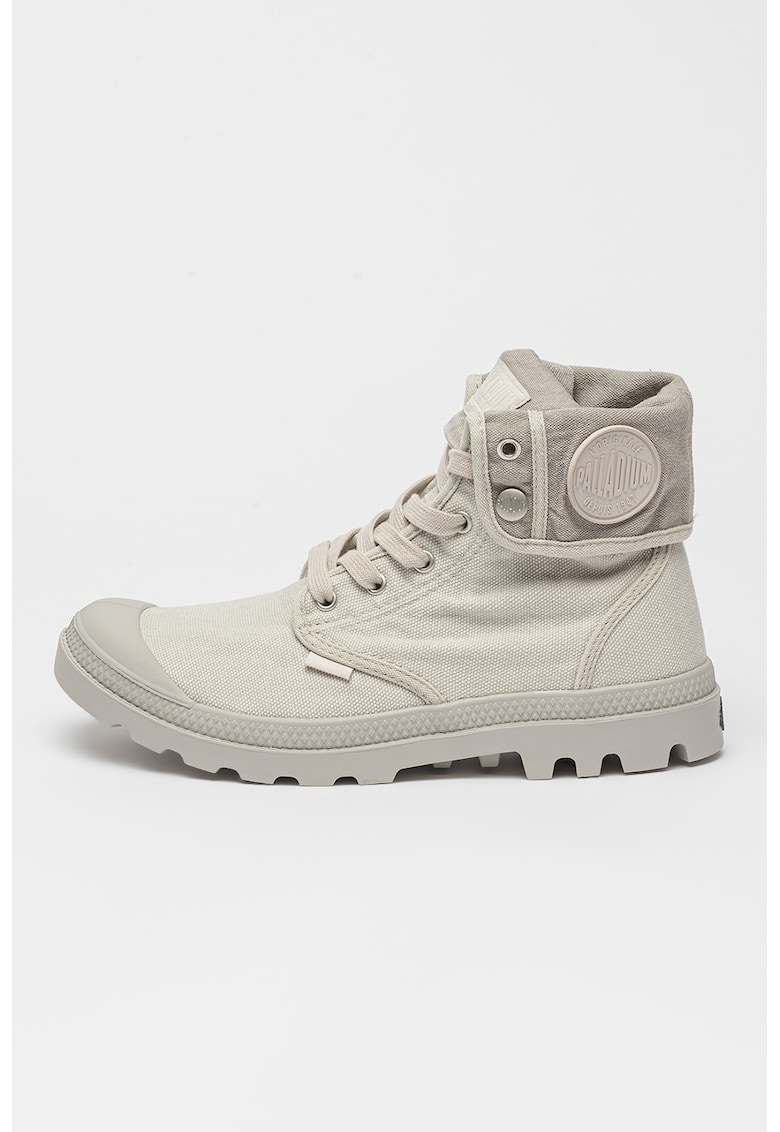 Oferte la Tenisi hi-top cu varf cu pelicula de cauciuc Baggy - Gri deschis