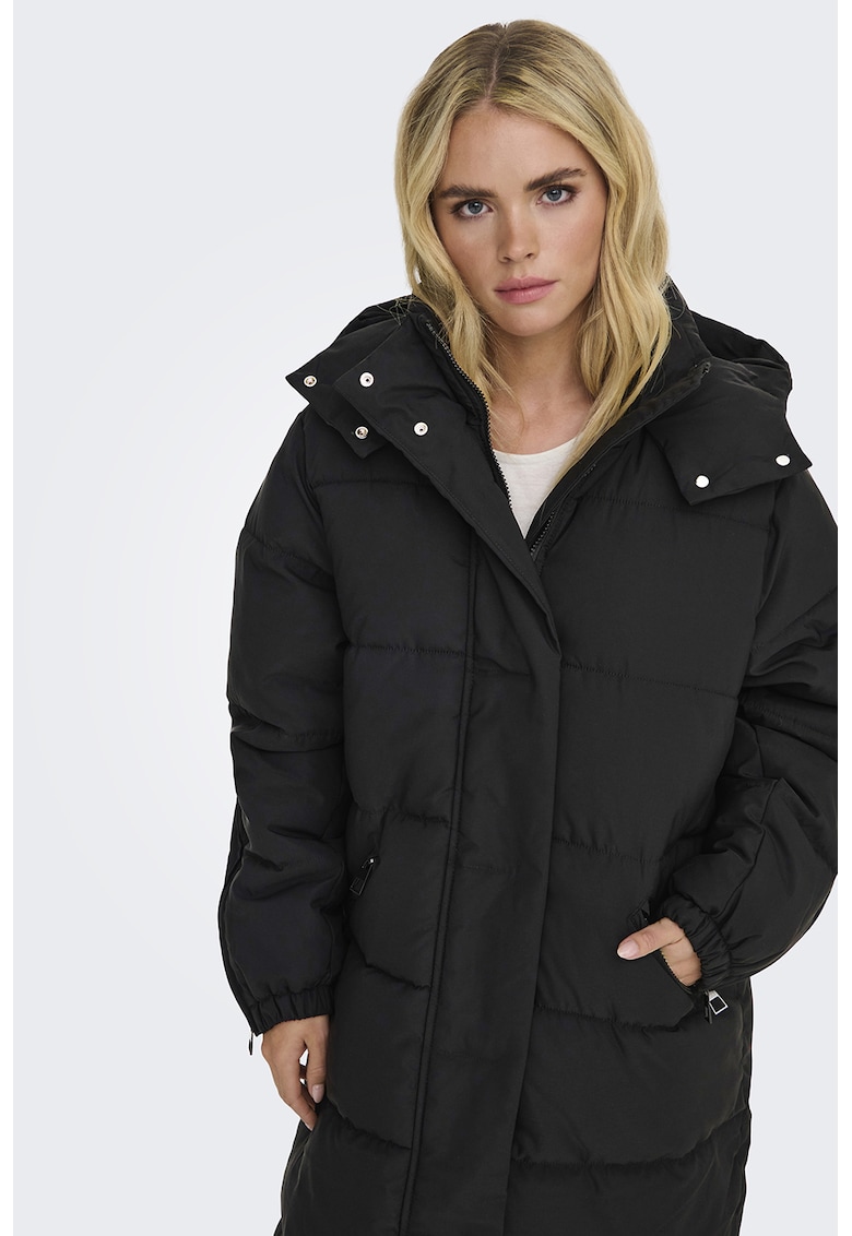 Oferte la Geaca cu vatelina si gluga Flotte - Negru