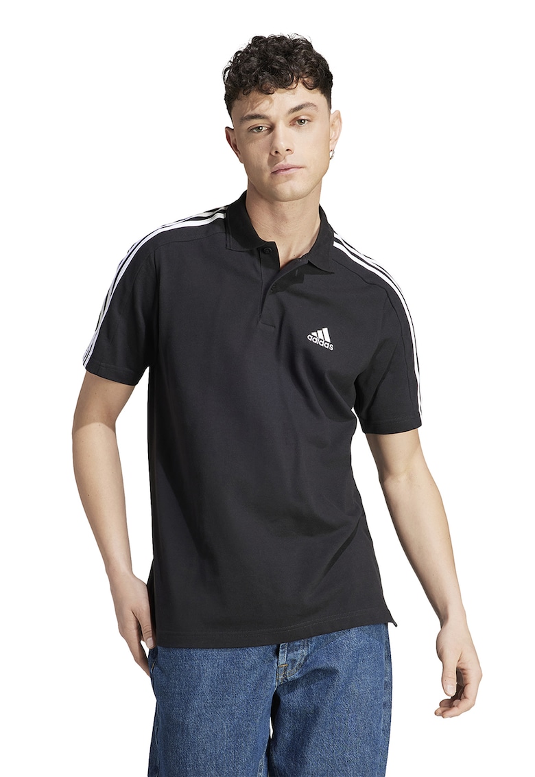 Tricou polo cu logo - Negru