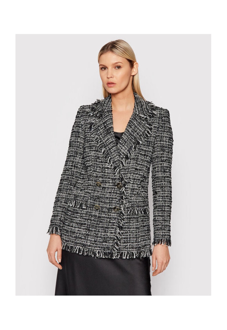 Oferte la Sacou Dama -  208856683 - Bumbac - Lana - 40 - Negru