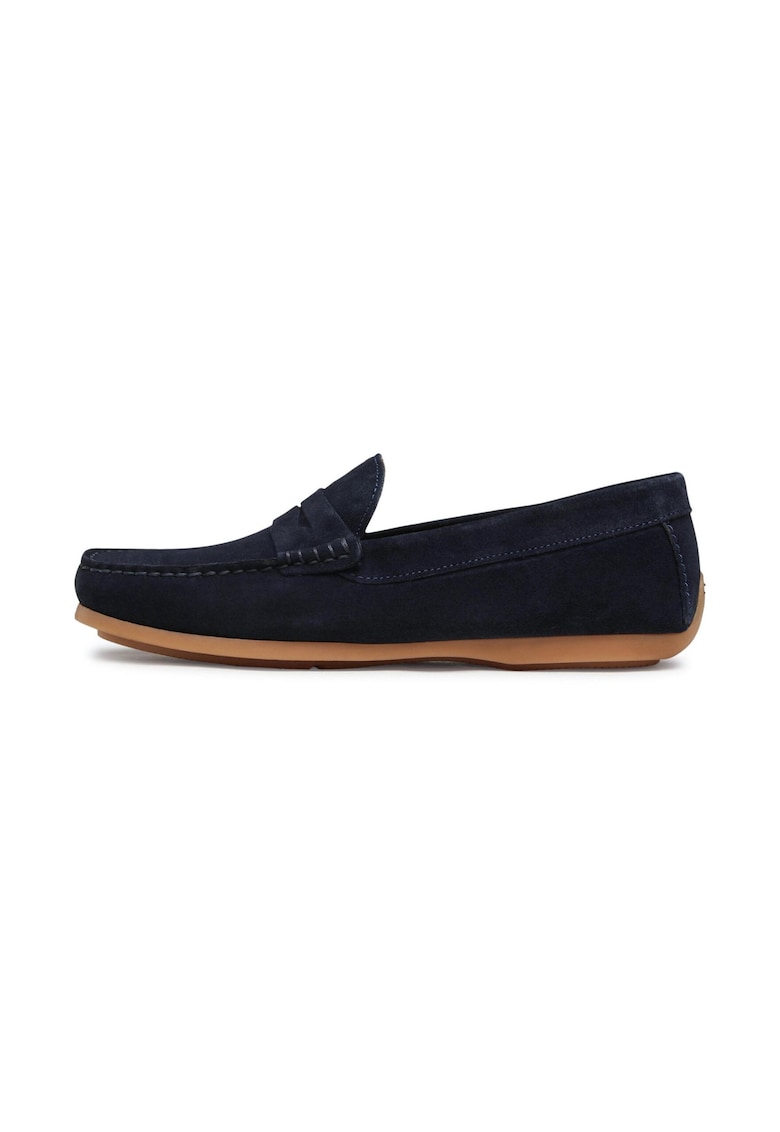 Oferte la Mocasini barbati -  185283 - Piele intoarsa - Albastru