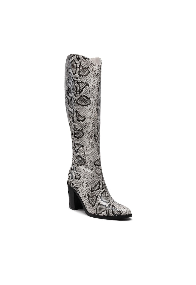 Cizme dama -  301727743 - Piele ecologica - Gri - Gri