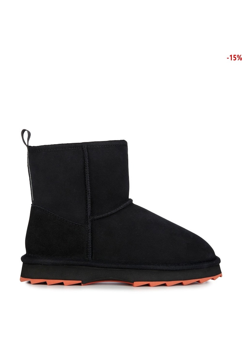 Botine dama -  Piele naturala - Negru -