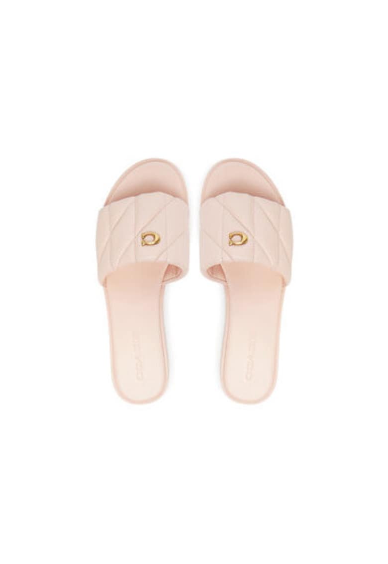 Oferte la Slapi dama - CR047 -  Piele naturala - Roz