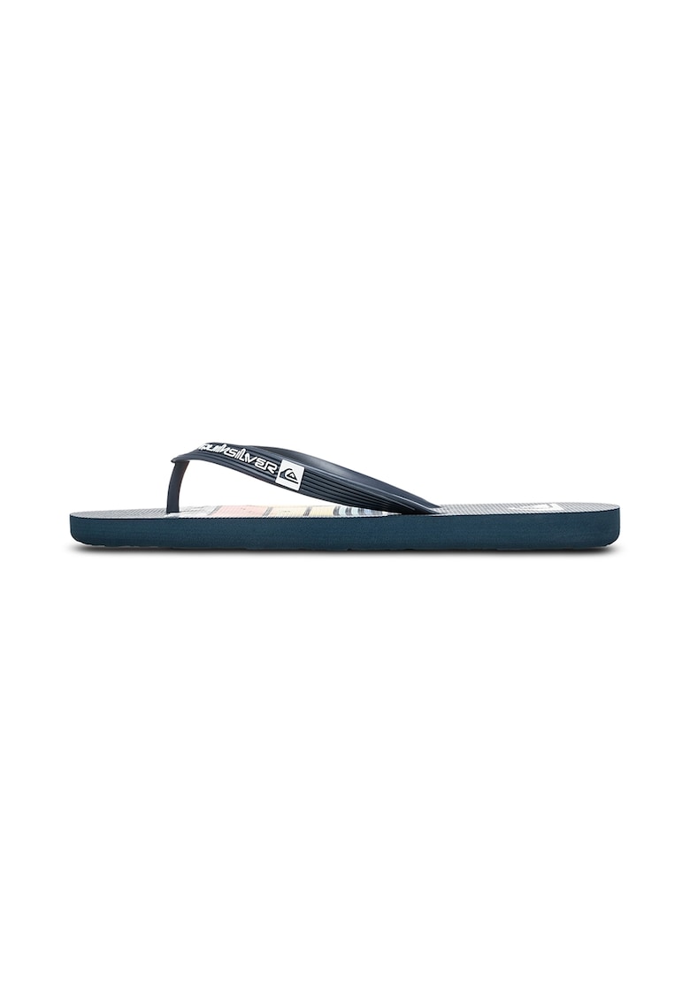 Oferte la Papuci flip-flop cu logo Java Art - Alb/Portocaliu/Albastru inchis