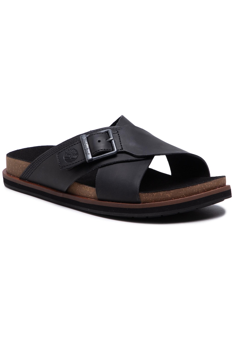 Oferte la Slapi barbati  TB0A2B650151 - Piele naturala - 43 EU - Negru