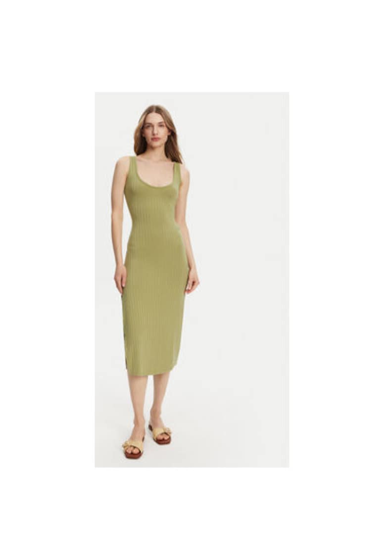 Oferte la Rochie dama  EBJKD00114 - Poliester/Viscoza - Verde