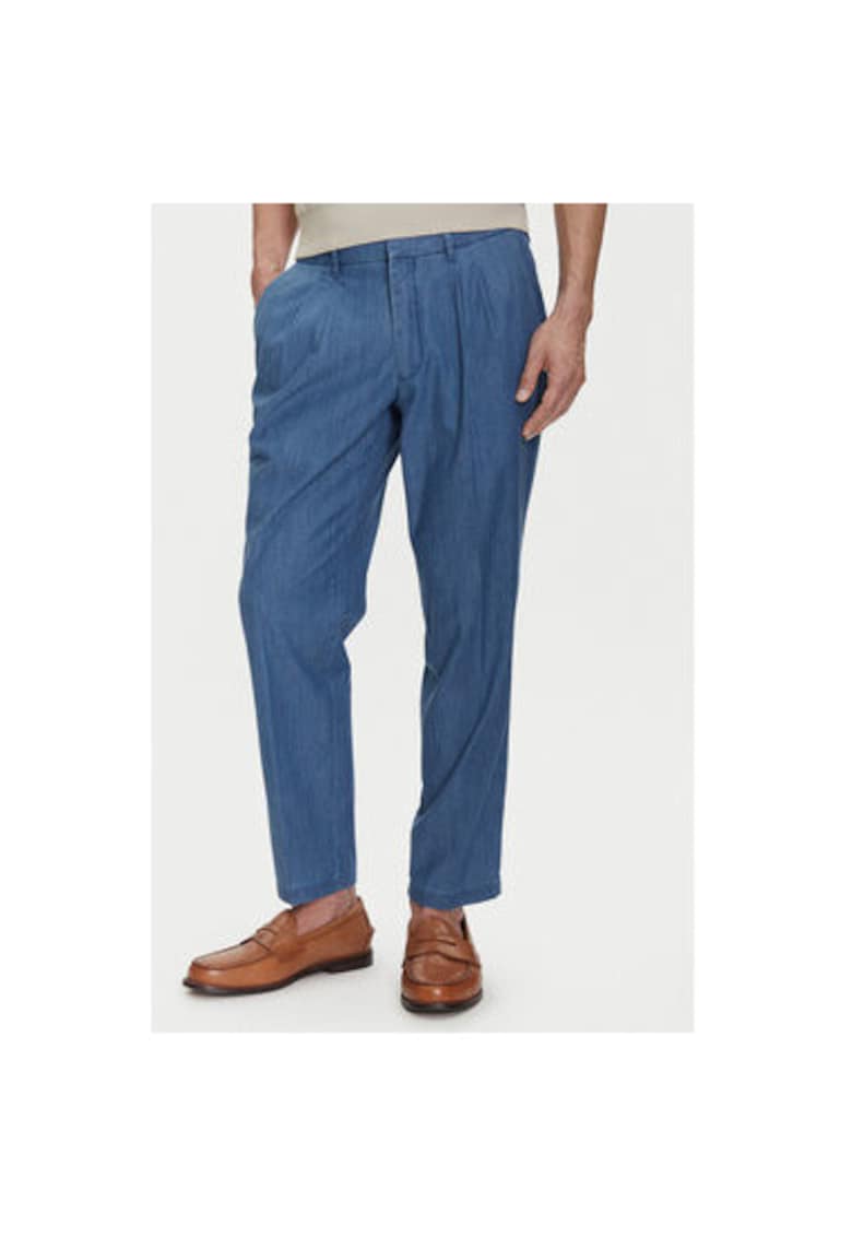 Oferte la Pantaloni chino barbati  B1 19127.1366 - Bumbac - Albastru - Albastru