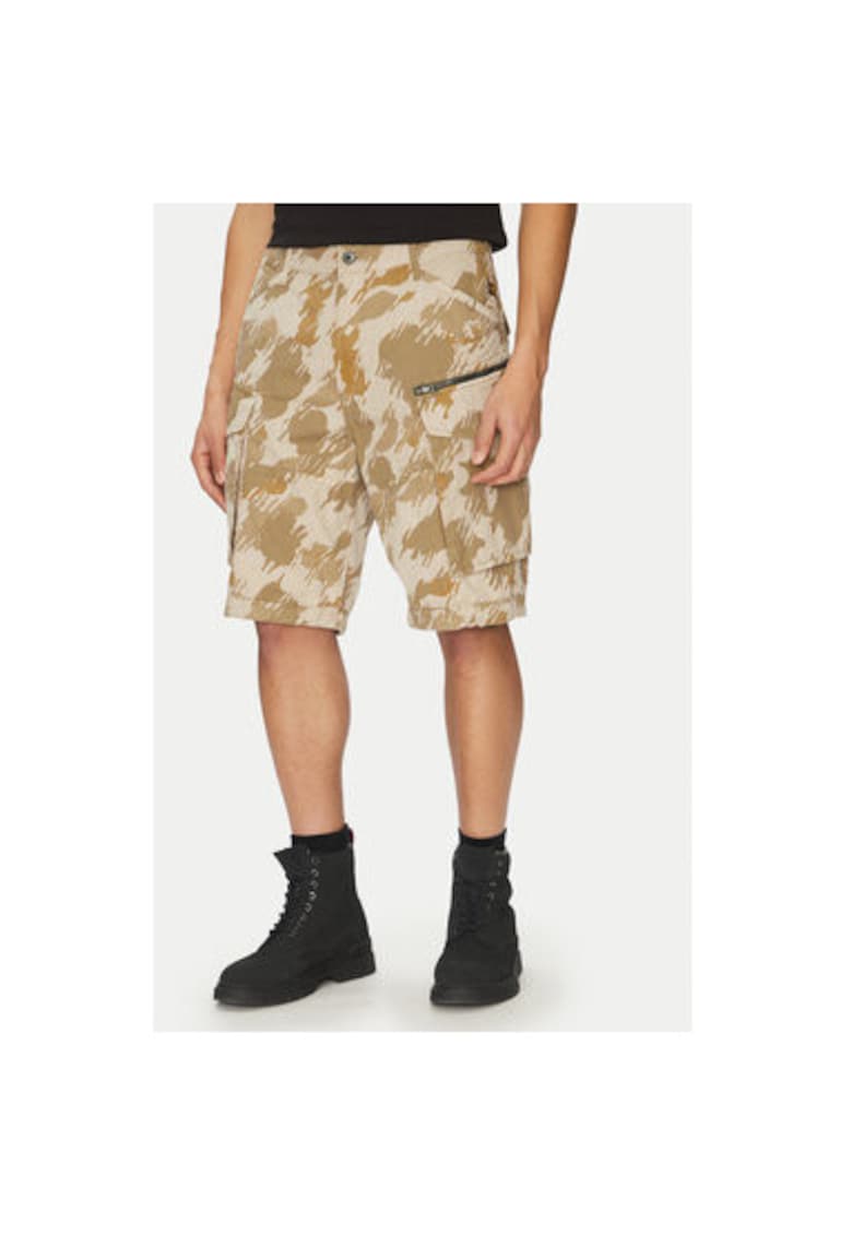 Oferte la Pantaloni scurti barbati G Star Raw - D08566-D955 - Bumbac - Bej - Bej