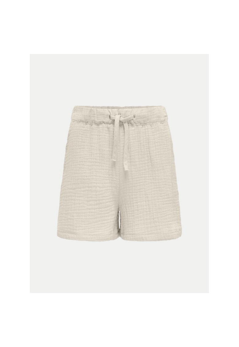 Oferte la Pantaloni scurti fete -  304704666 - Bumbac organic - Bej - Bej
