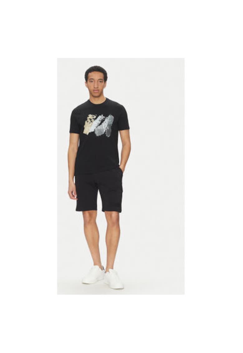 Oferte la Tricou barbati  25411094 - Bumbac - Negru - Negru