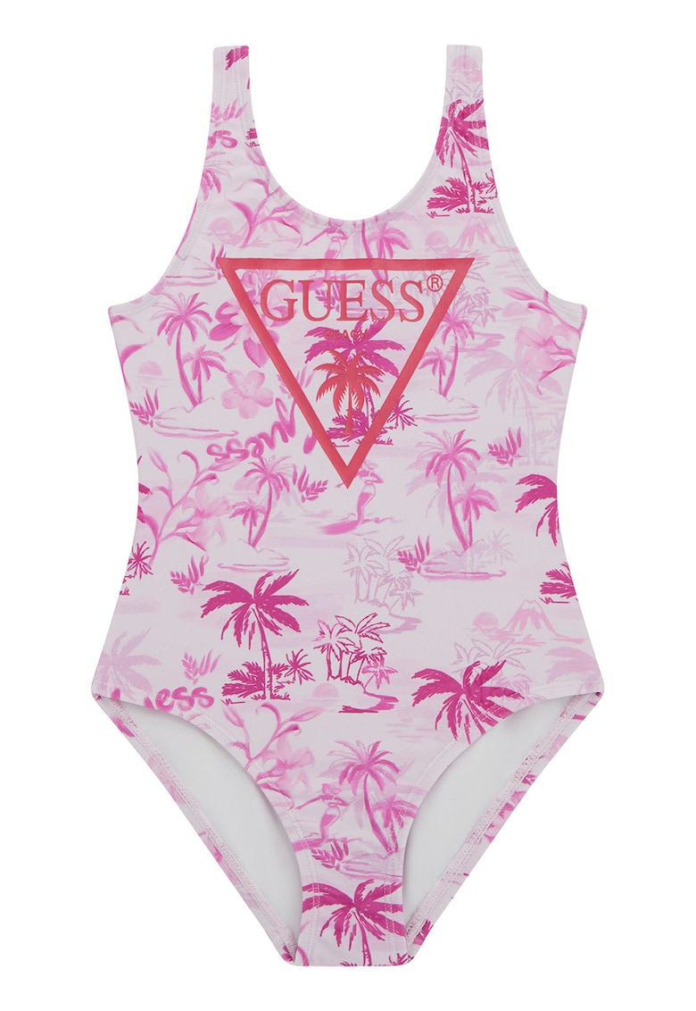 Oferte la Costum de baie intreg cu logo - Alb/Roz fandango