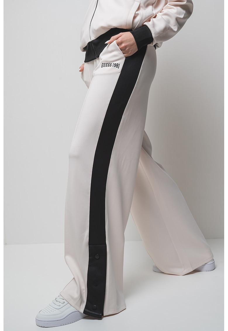 Pantaloni cu snur - pentru antrenament - Alb/Negru