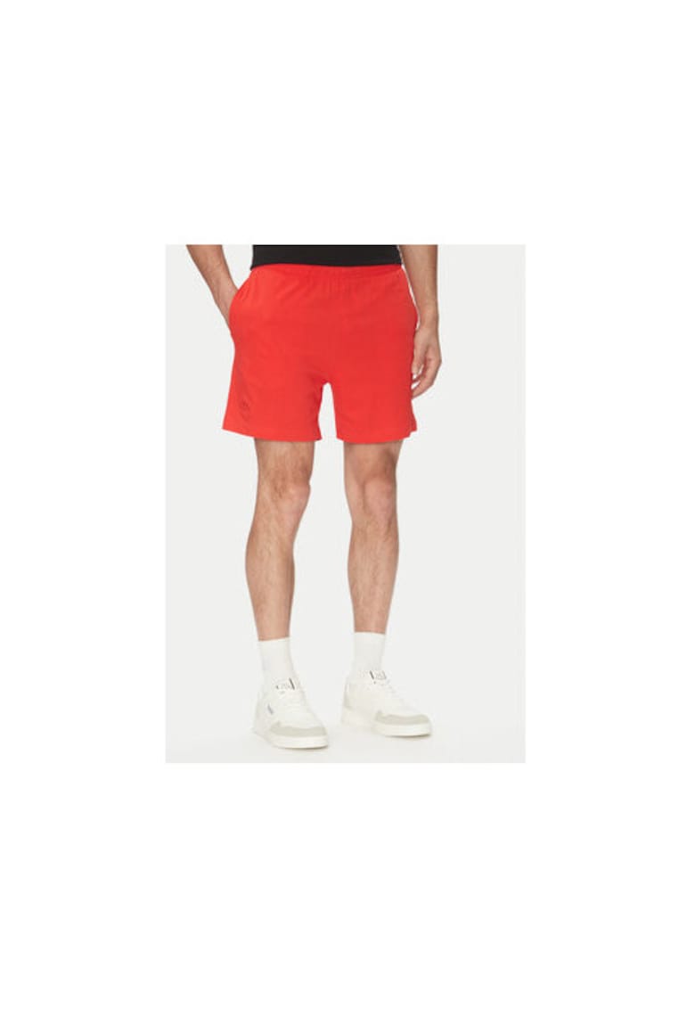 Oferte la Pantaloni scurți sport bumbac - Rosu