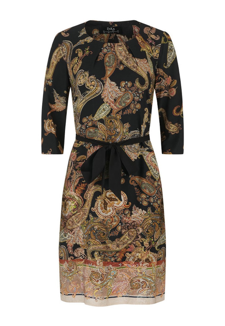 Oferte la Rochie cu imprimeu paisley si maneci 3/4