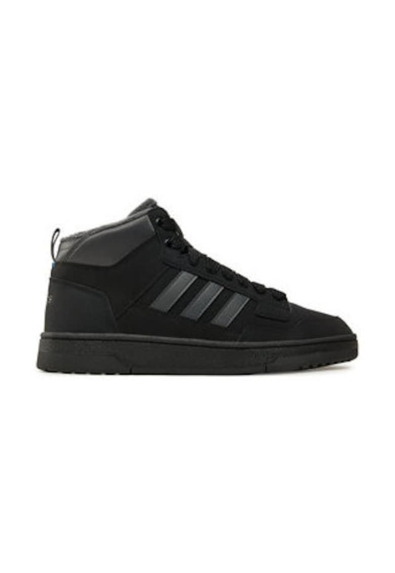 Pantofi sport mid-cut din piele ecologica cu logo