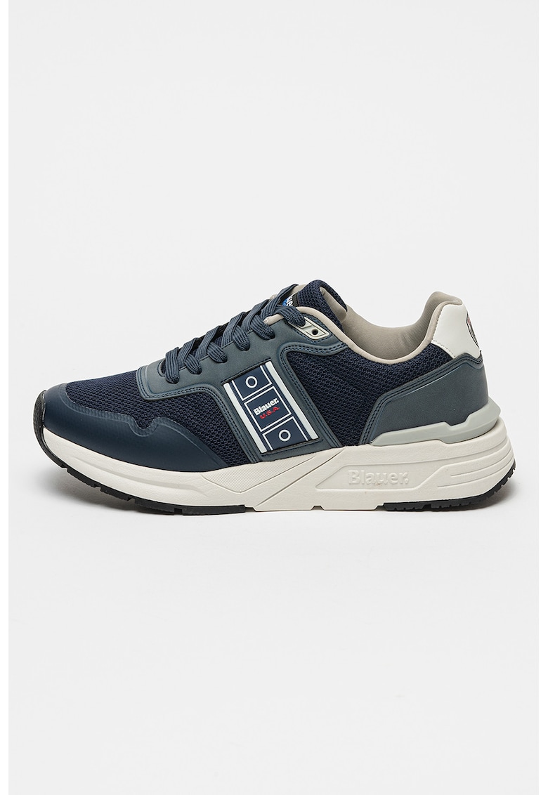 Oferte la Pantofi sport cu insertii de piele ecologica Ray - Bleumarin