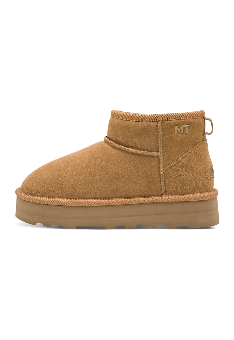 Oferte la Ghete slip-on de piele intoarsa - Caramel