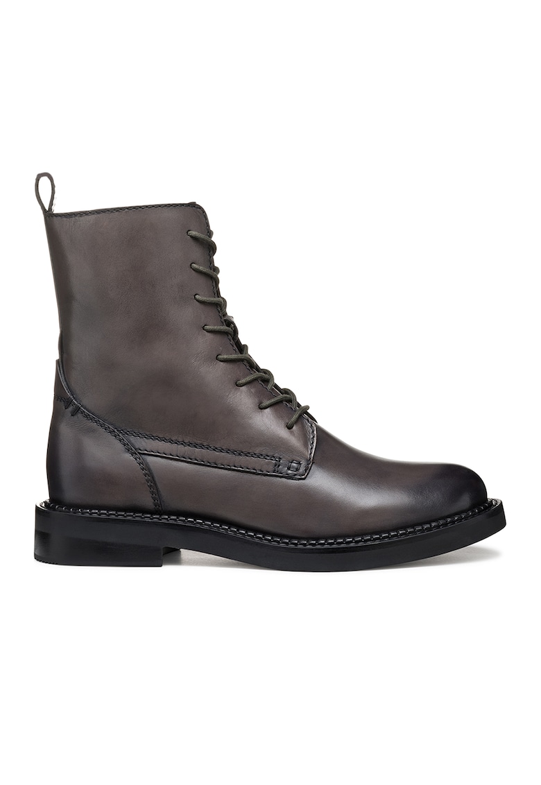 Ghete de piele - Violet aubergine
