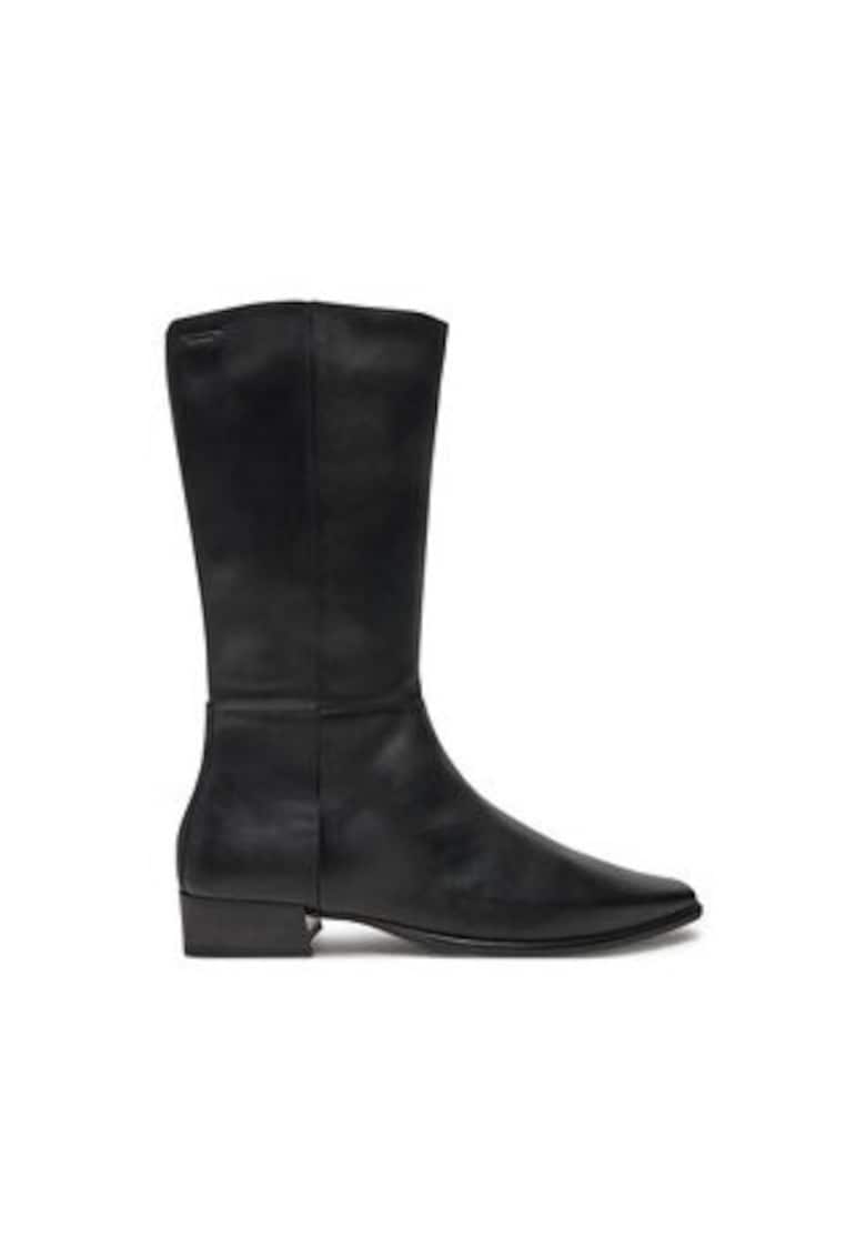 Oferte la Ghete de dama pana la glezna -  304622687 - piele naturala - negru -