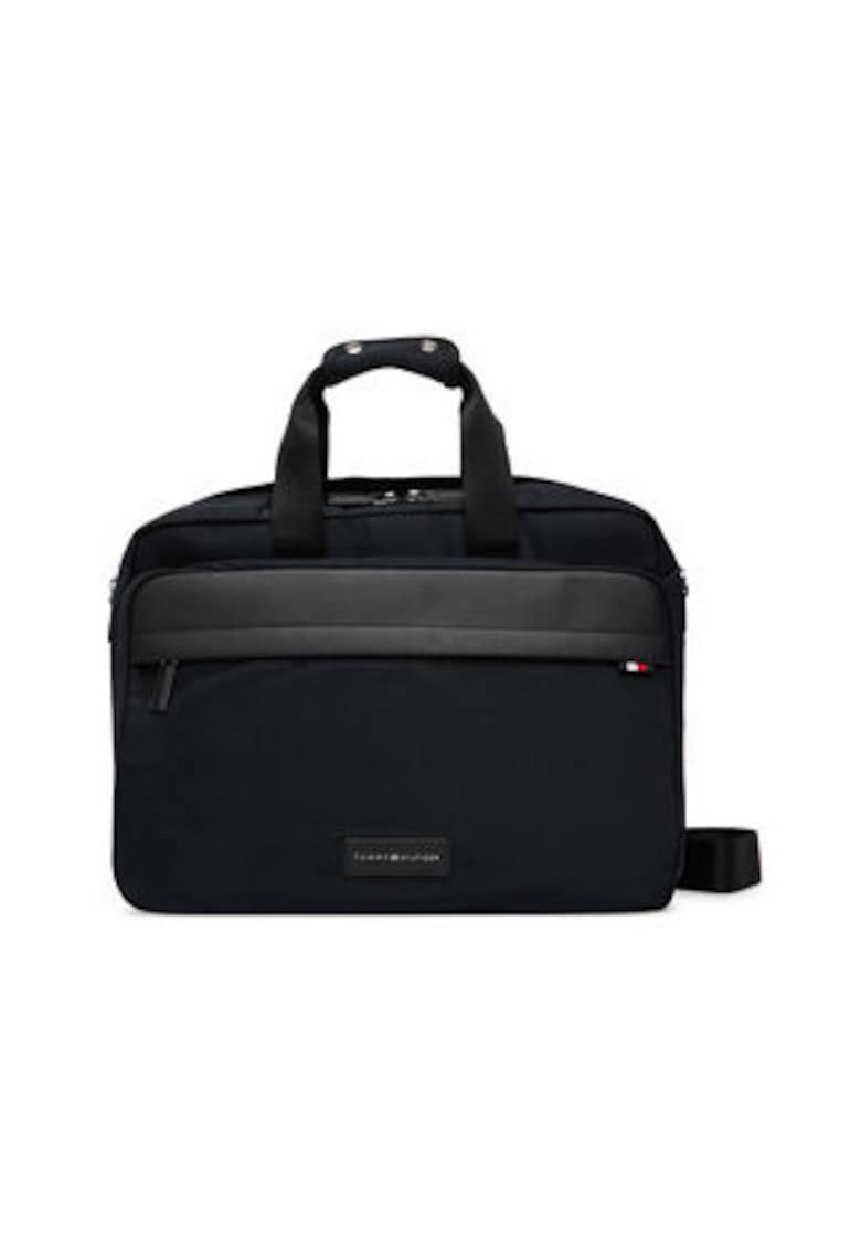 Geanta pentru laptop barbati -  material textil - negru