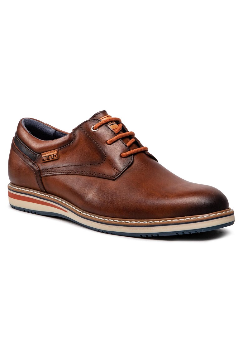 Pantofi barbatesti -  din piele naturala - maro -