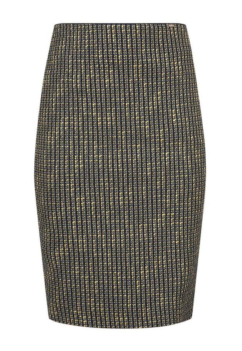 Oferte la Fusta din tweed boucle cu insertii de lurex