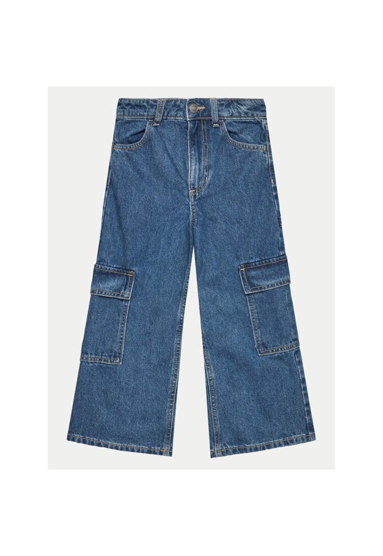 Oferte la Pantaloni fete -  304279966 - Bumbac - Albastru - Albastru
