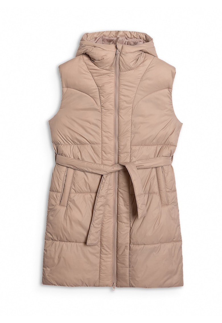Oferte la Vesta Lunga cu Gluga  Bej Outdoor