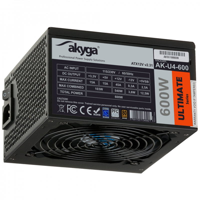 Oferte la Sursa Ultimate AK-U4-600 80+ Bronze 600W