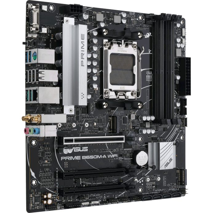 Oferte la Placa de Baza Gaming PRIME B650M-A WIFI AM5 DDR5 M.2 PCIe 5.0 WiFi 6 Bios FlashBack mATX