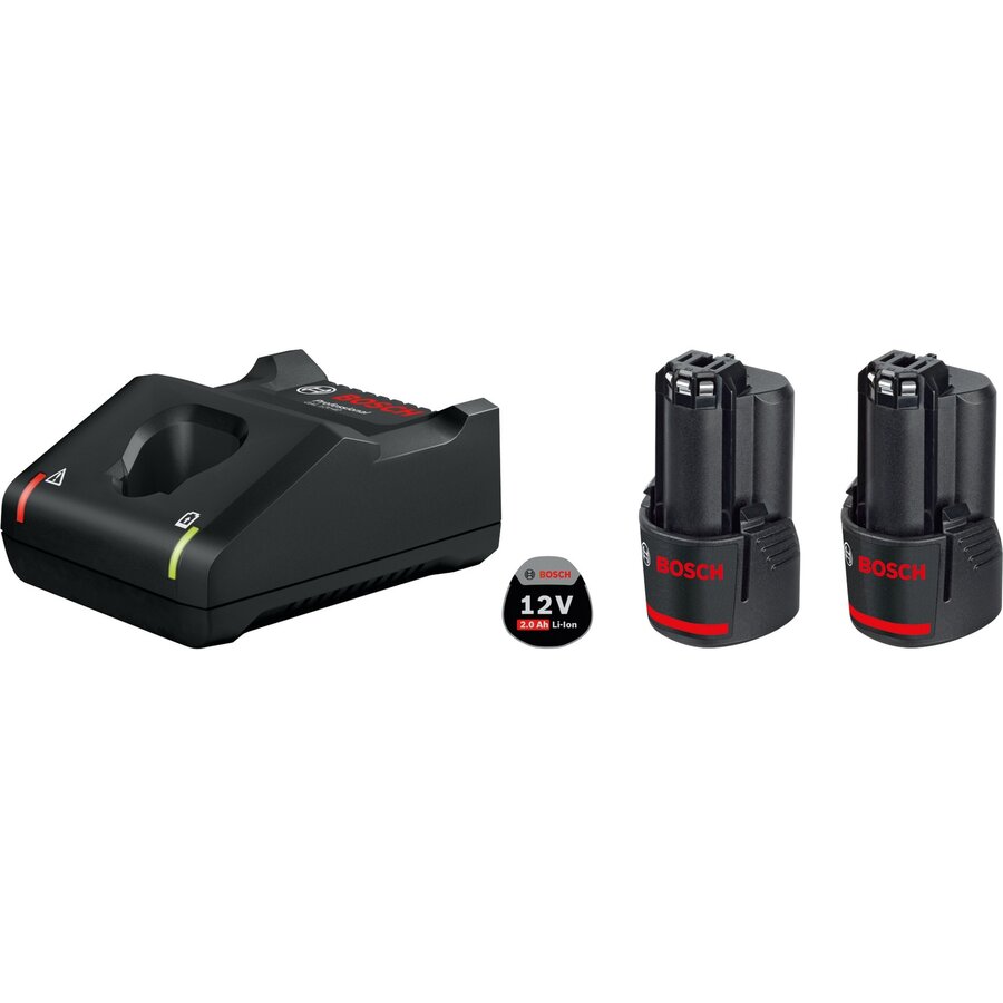 Oferte la Bosch starter set 12V (2x GBA 12V 2.0Ah + GAL 12V-40 Professional), charger (black, 2x battery + charger)