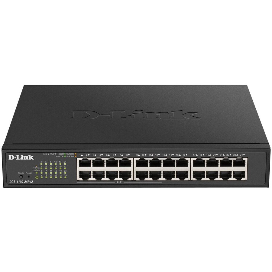 Oferte la Switch PoE Smart 24 porturi Gigabit DGS-1100-24PV2