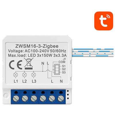 Oferte la Modul Smart ZWSM16-W3 Tuya ZigBee  3 Canale IP20 Alb