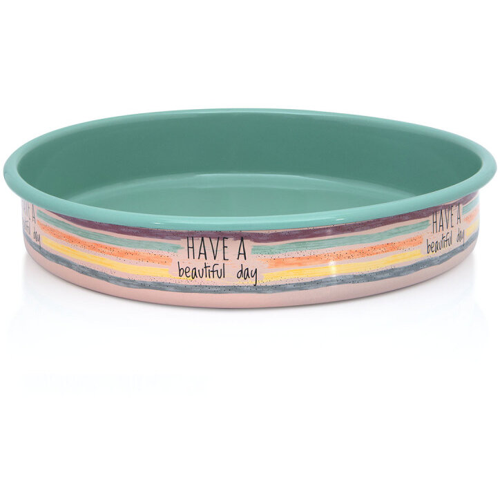 Oferte la Tava Rotunda Emailata Divan Dan 4L Diametru 30CM Multicolor