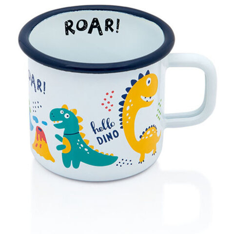 Oferte la Cana Dino 0.37L Metal Emailat Multicolor