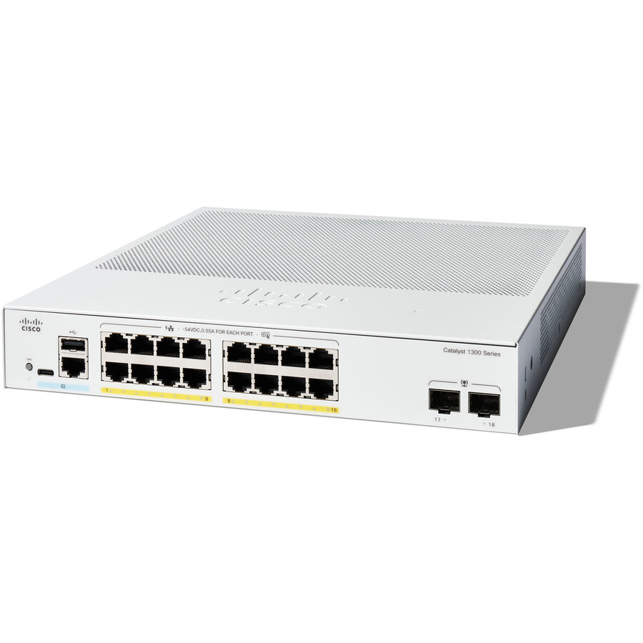 Oferte la Switch Catalyst 1300 16-PORT GE FULL/POE 2X1G SFP Alb