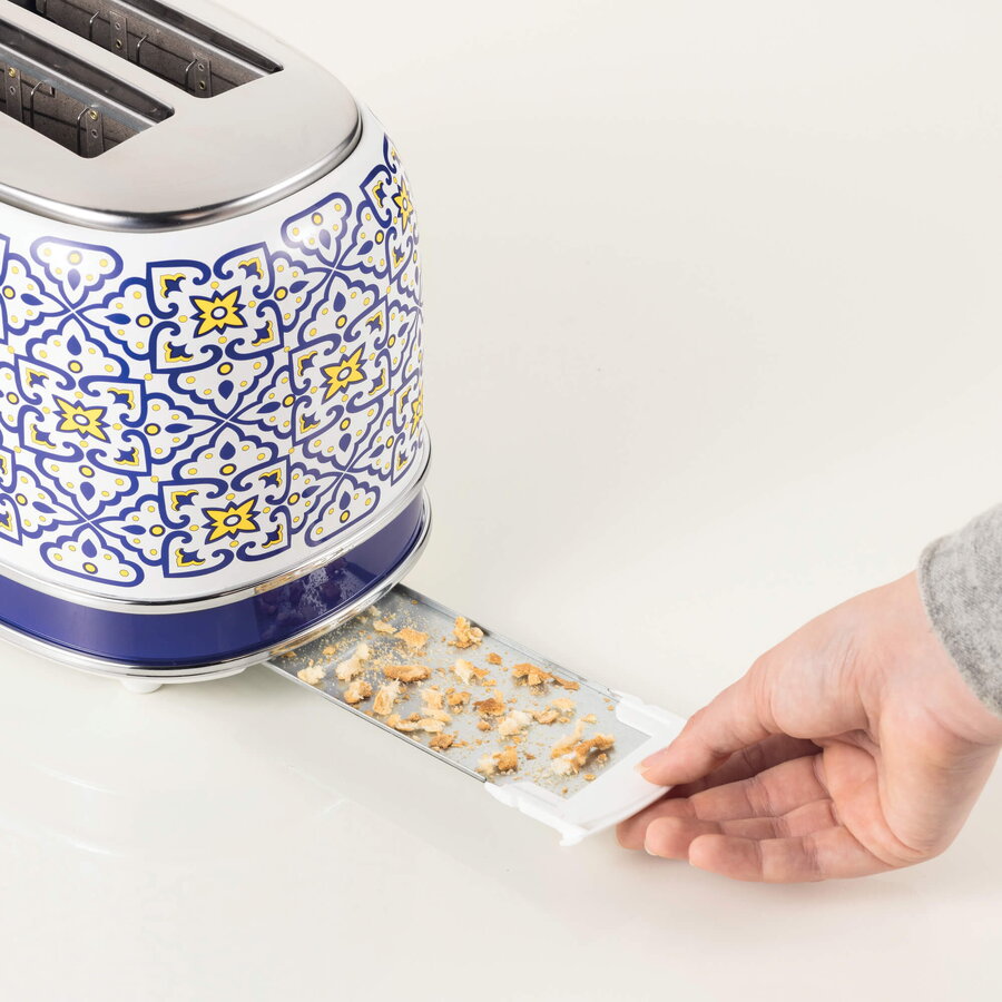 Oferte la 2-slice toaster Capri white/multicoloured, 810 watts, for 2 slices of toast