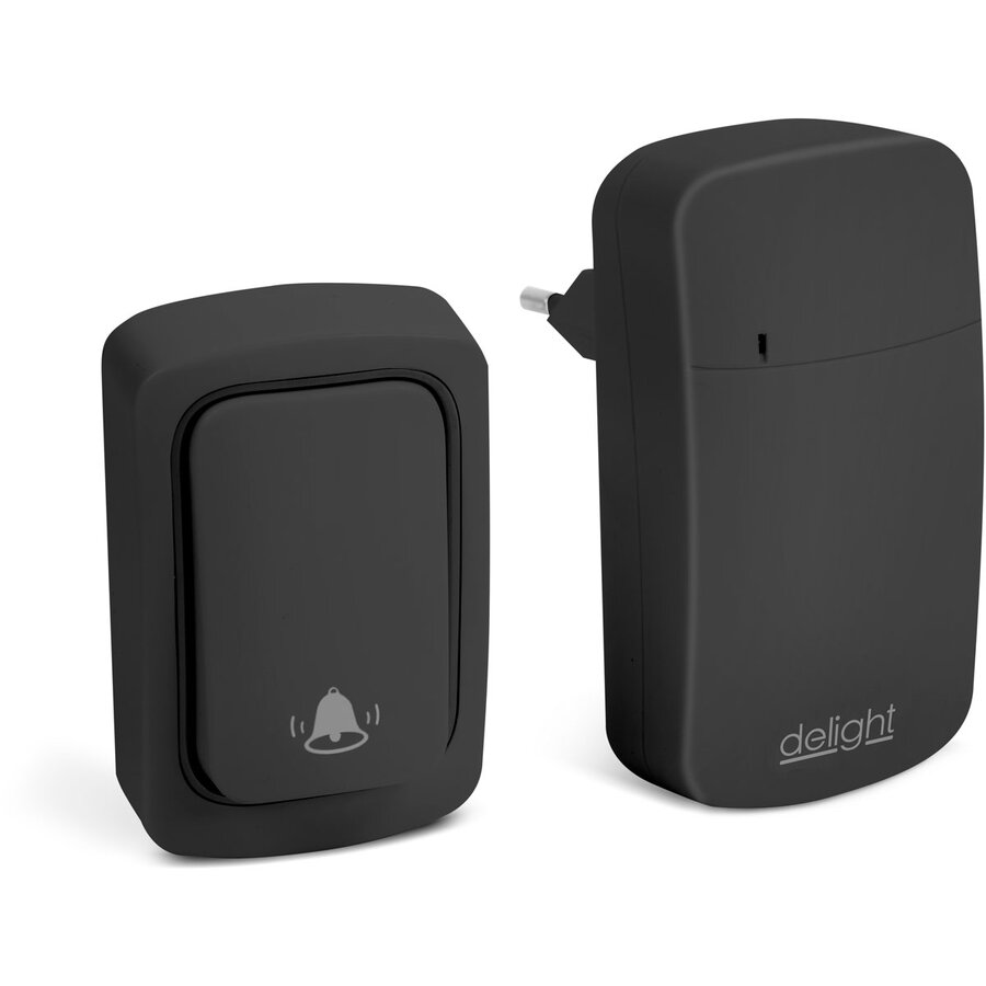 Oferte la Sonerie Wireless fara Baterii Kinetic 38 Tonuri 100m IP54 Negru