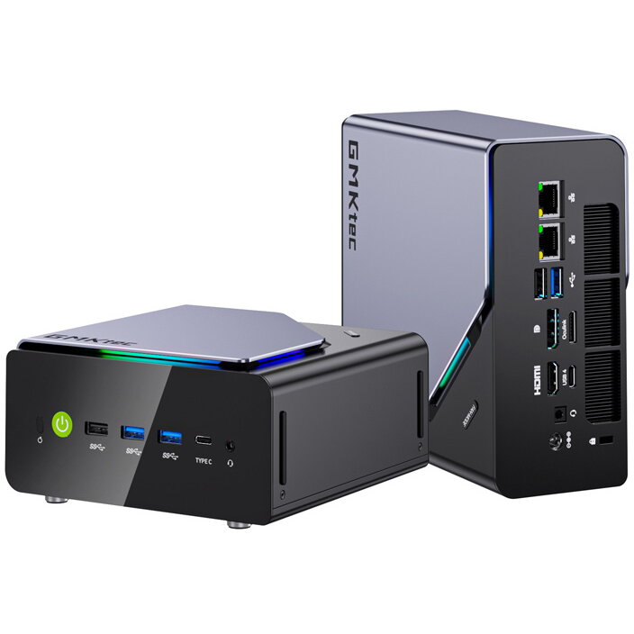 Oferte la Mini PC K12 AMD Ryzen 7 H 255 16GB 32GB 1TB SSD Windows 11 Pro Black