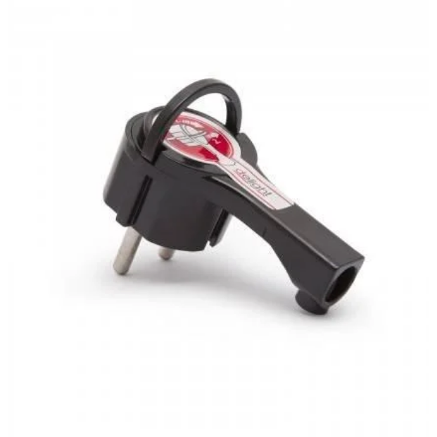 Oferte la Stecher Pivotant 230V 16A cu Impamantare Conector Alimentare la 90 Grade Negru