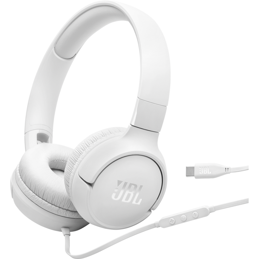 Oferte la Casti cu Fir Tune 520C Pliabile USB-C Alb