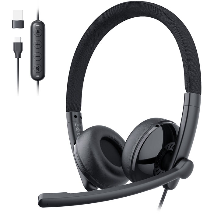 Oferte la Casti Birou / Call Center GeniusCall HS50 Interfata USB-C Negru