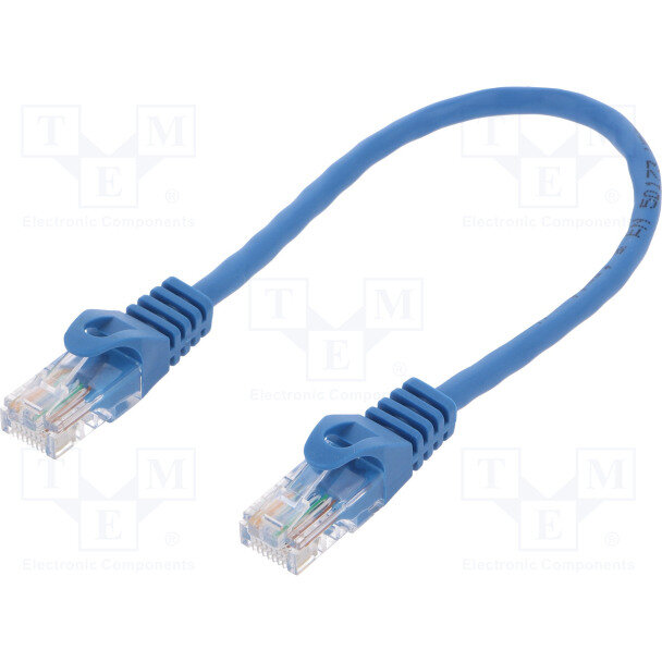 Oferte la Cablu Patch cord Logilink, cat5e, U/UTP 0,25m, albastru, CP1016U