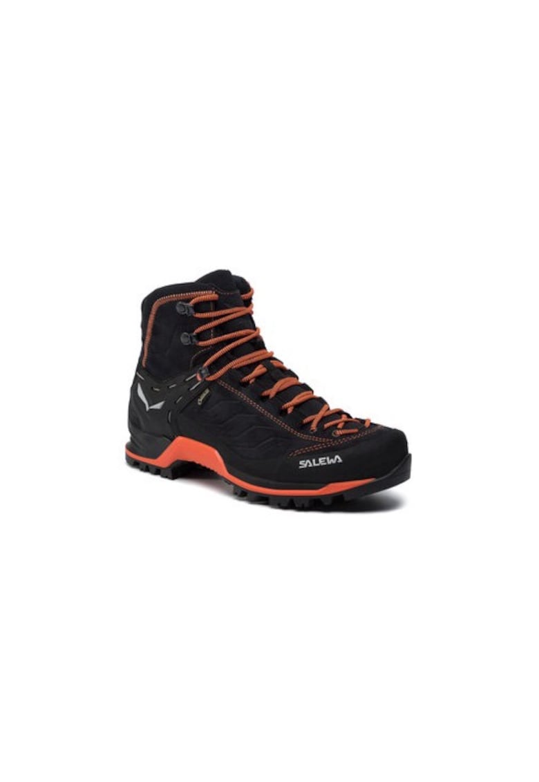Bocanci trekking barbati  201292686 - Piele naturala - Negru - Negru