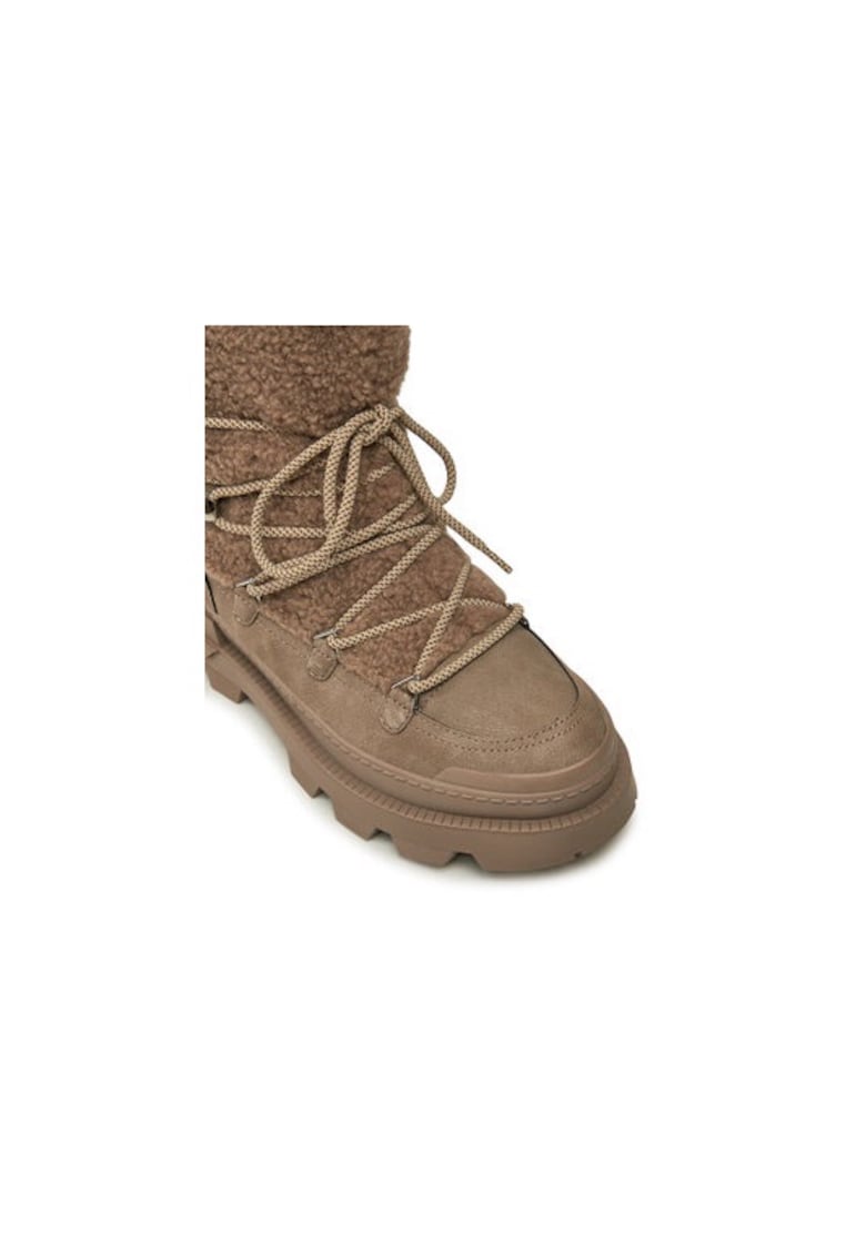 Ghete dama  304322839 - Piele ecologica - 37 EU - Bej